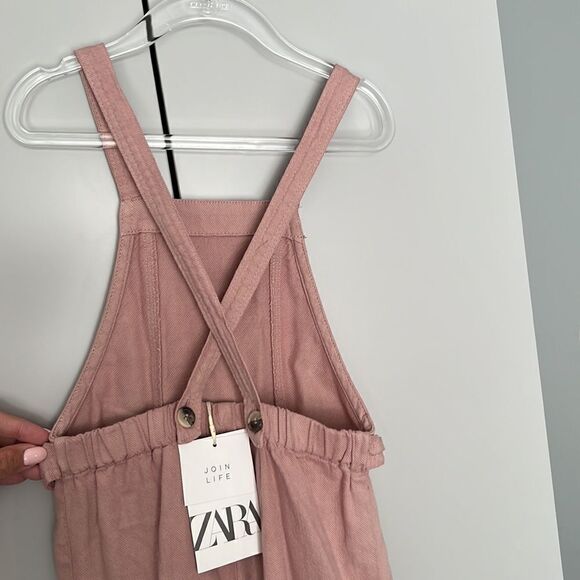 Zara girl pink overalls  - Picture 3 of 5